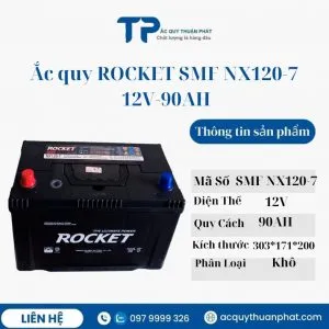 Sản phẩm ac quy rocket smf nx120 7l 12v 90ah mien bao duong 300x300 — Doanh Nghiệp ắc Quy Thuận Phát — MST 8652634187